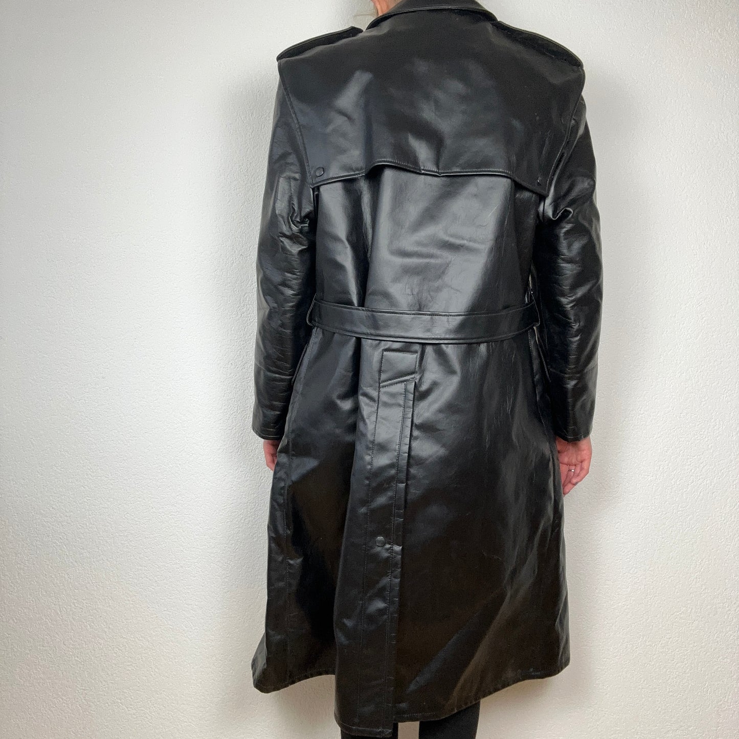 Manteau en cuir noir (également pour monter à cheval) | Bern