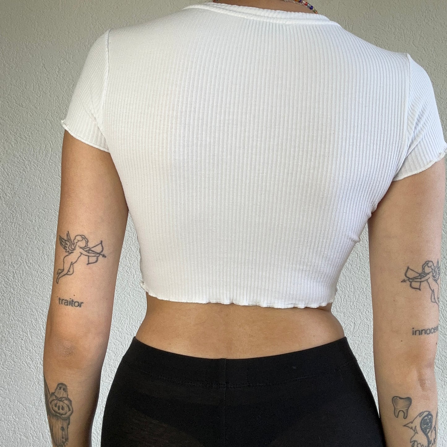 White cropped Shirt