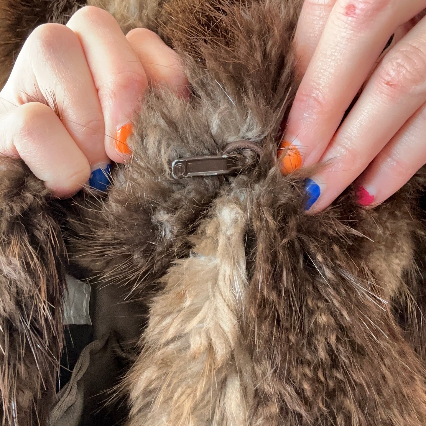 Vintage Brown Beaver Fur Coat (Real Fur) | Bern