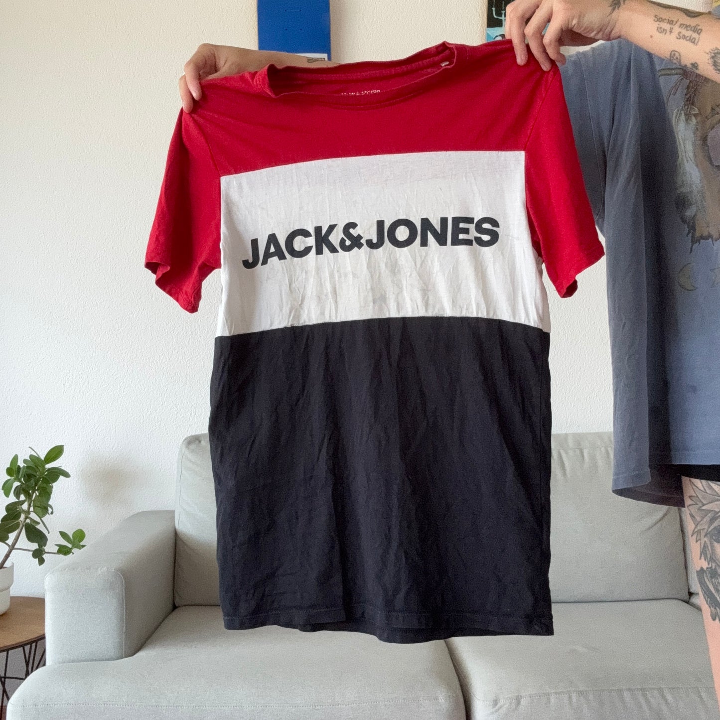 Red, Blue and White Jack & Jones Shirt | Bern