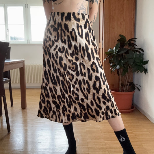 Brown Skirt with Leopard Pattern | Bern