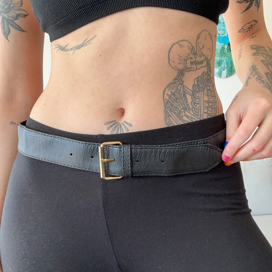 Black Belt with golden details