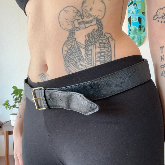 Black Belt with golden details