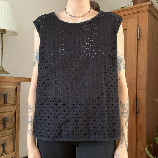 Black Top with cute Pattern