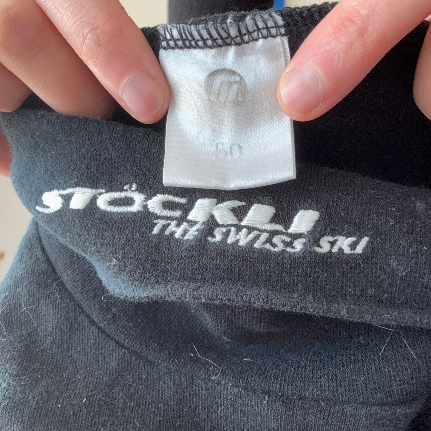 Schwarzes Stöckli Langarmshirt / Rollkragenpullover