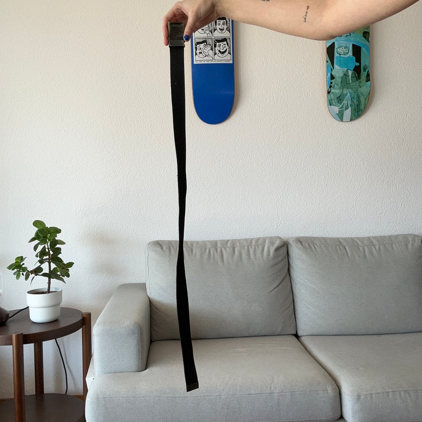 Schwarzer Vintage Gürtel