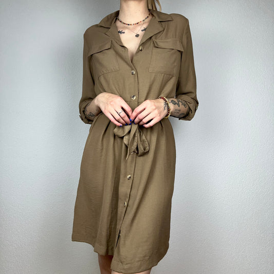 Robe mi-longue marron | Bern