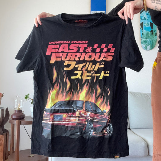 Black Fast & Furious Shirt with Front Print | Bern