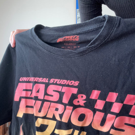Black Fast & Furious Shirt with Front Print | Bern