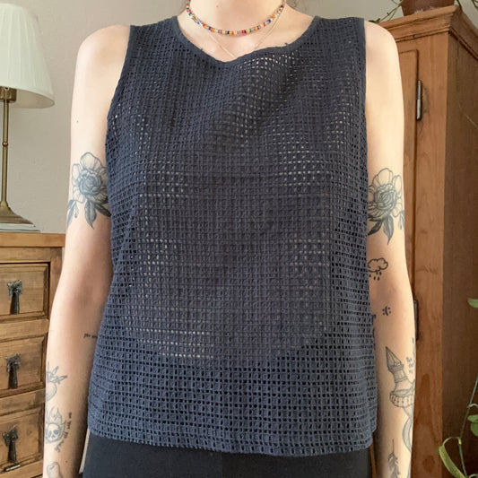 Black Top with cute Pattern | Bern