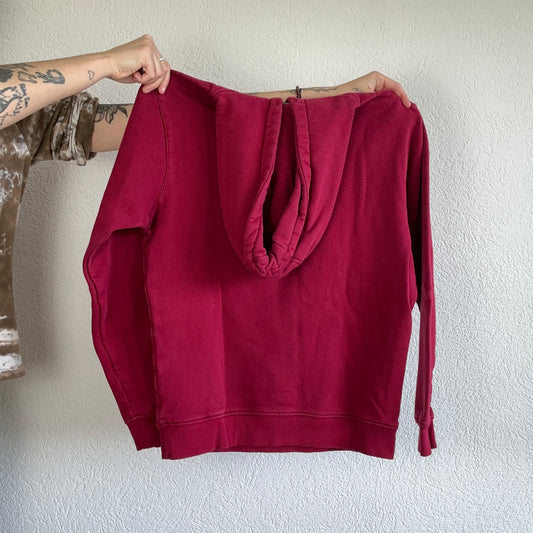 Sweat à capuche rouge