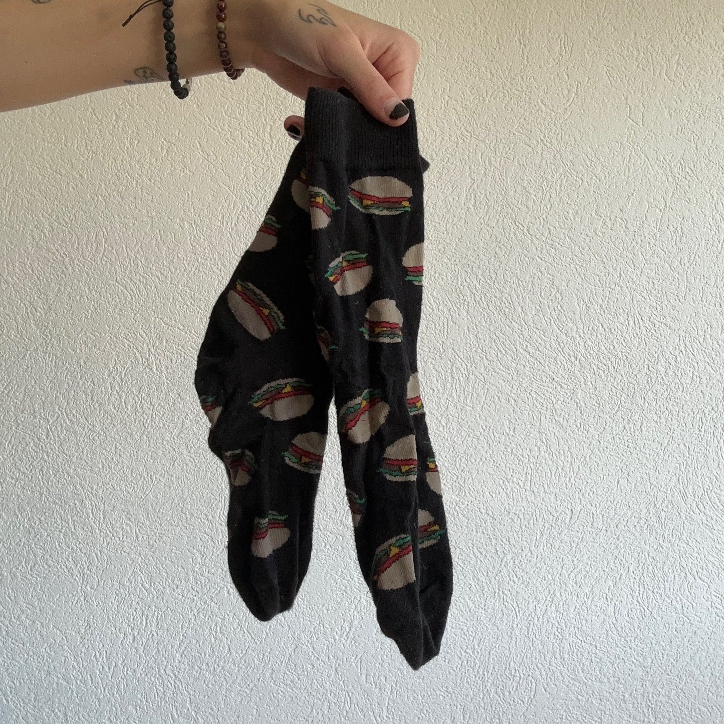 Black Burger Socks