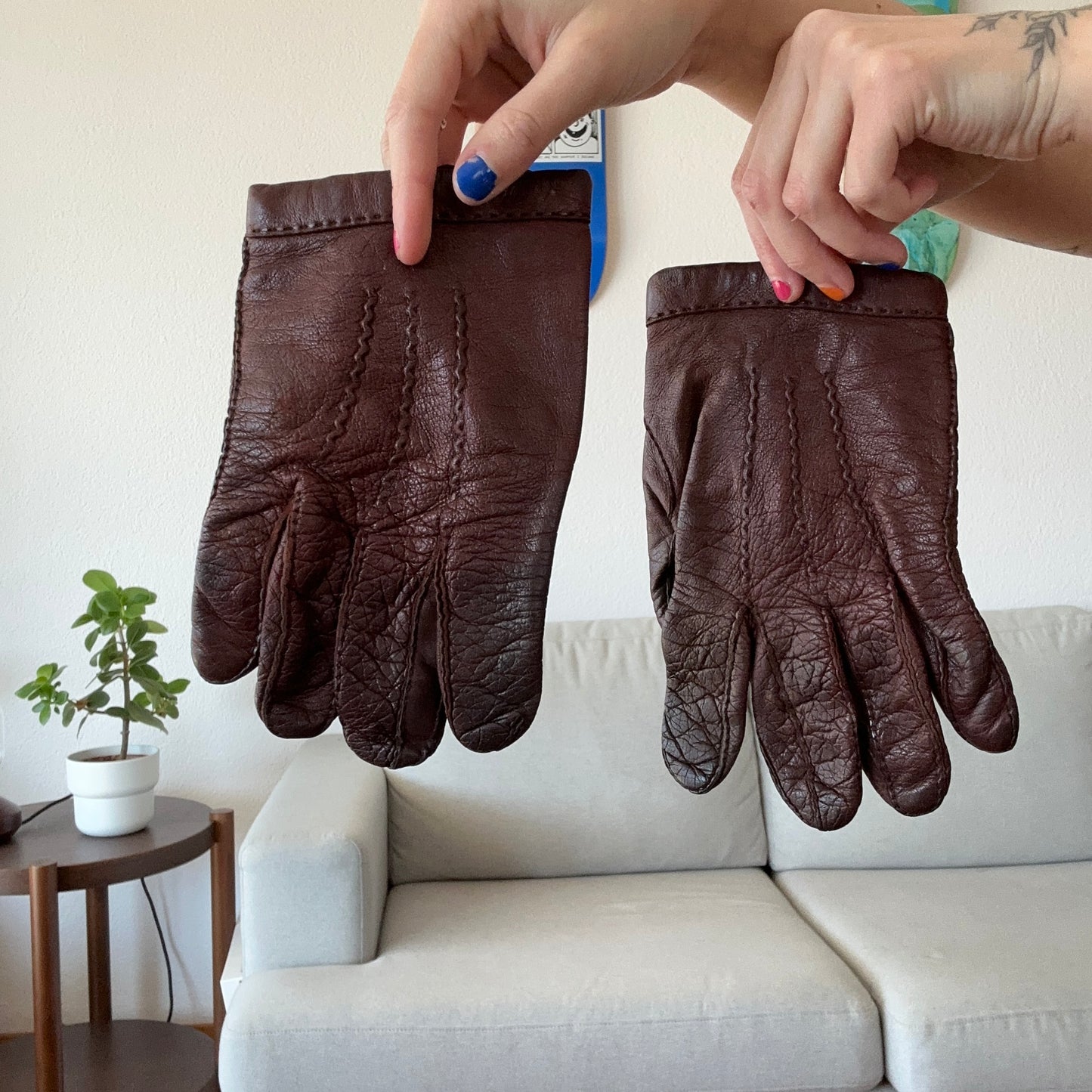Vintage Brown Gloves | Bern
