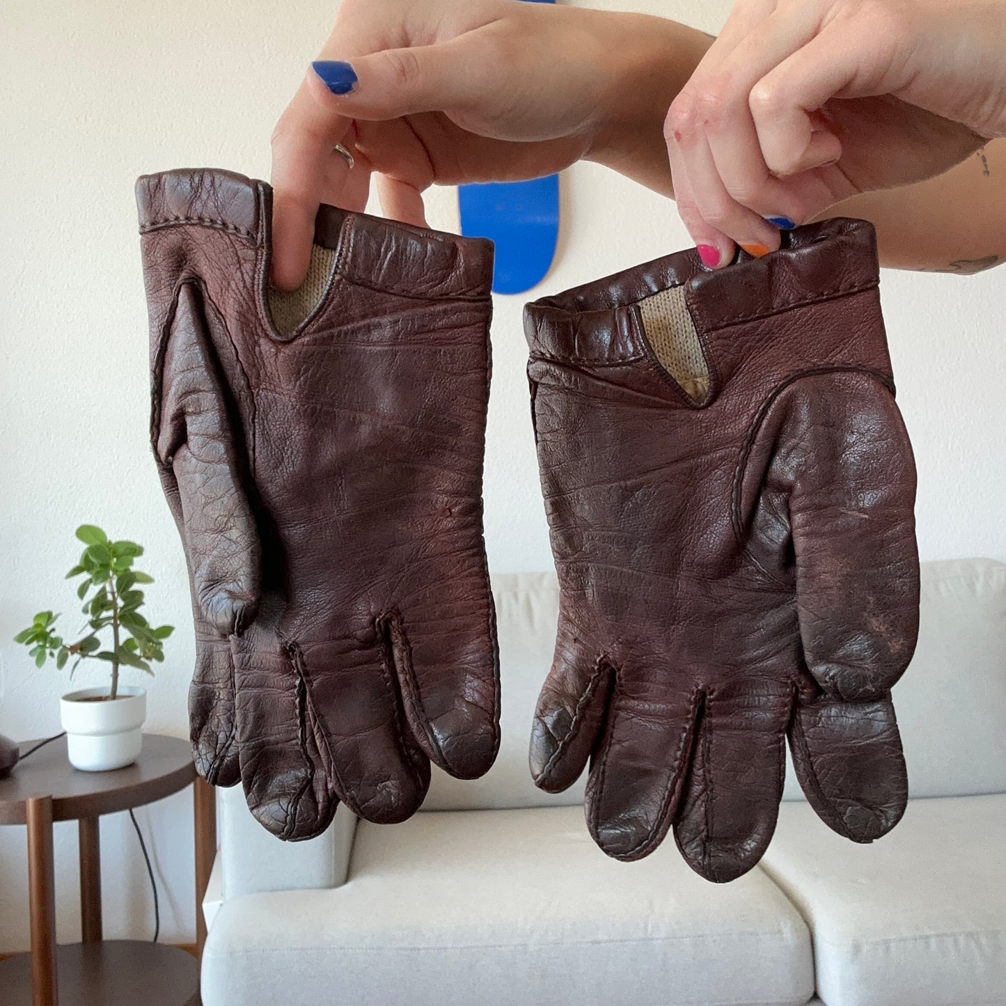 Vintage Brown Gloves | Bern