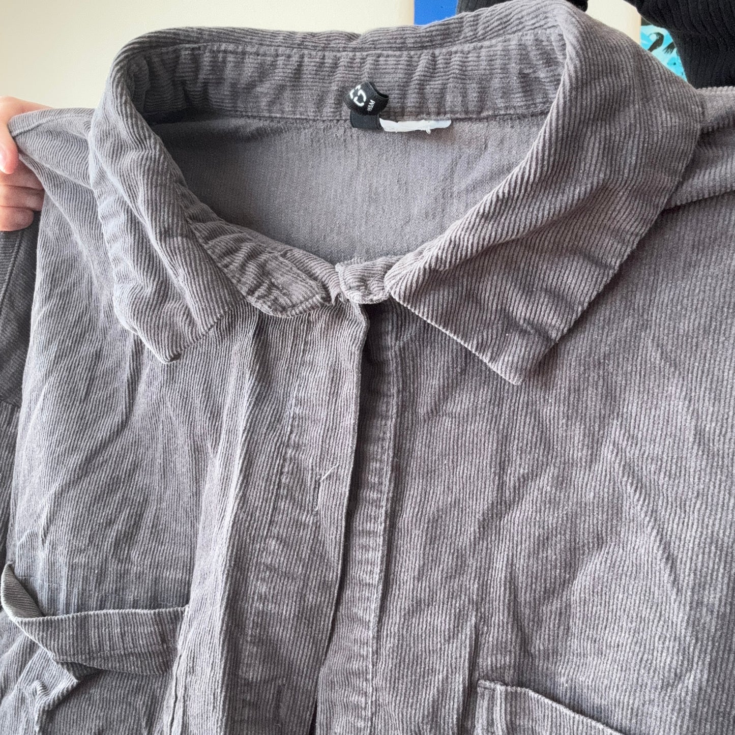 Gray Cord Blouse | Bern