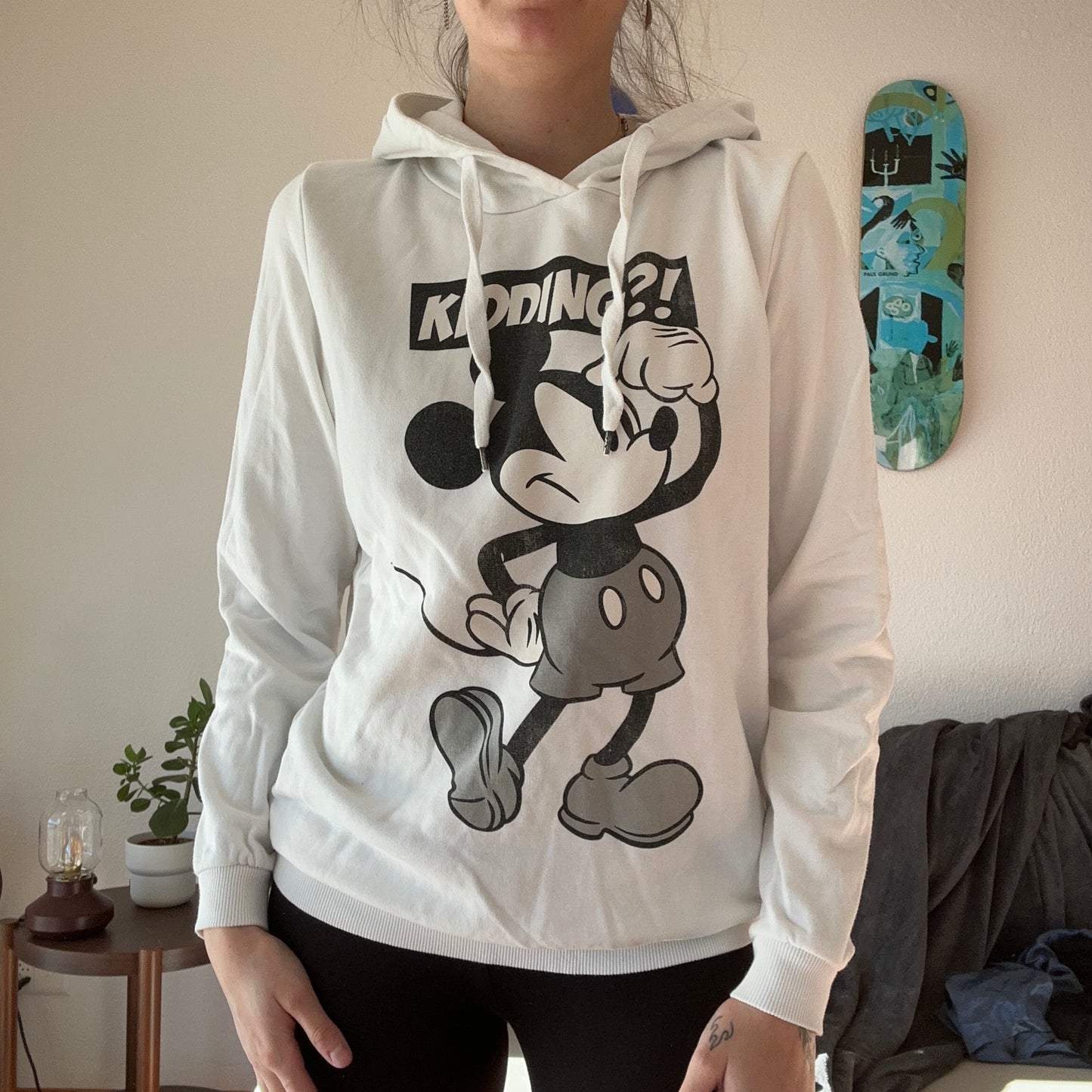 White Micky Mouse Hoodie | Bern