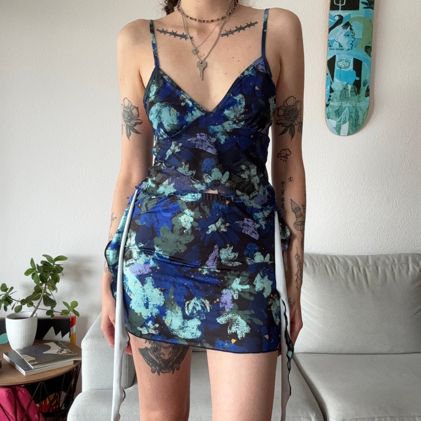 Blue Set (Top and Skirt) | Bern