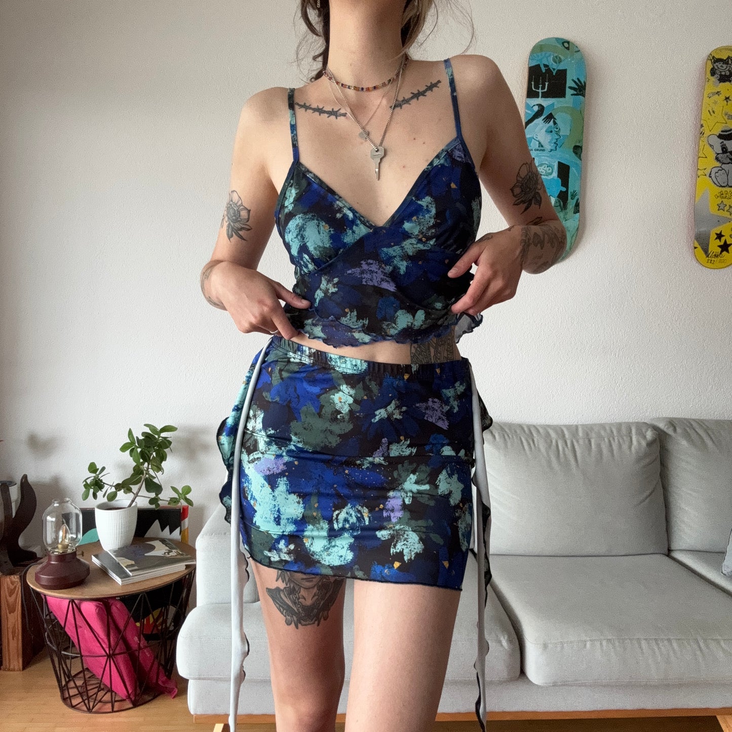 Blue Set (Top and Skirt) | Bern