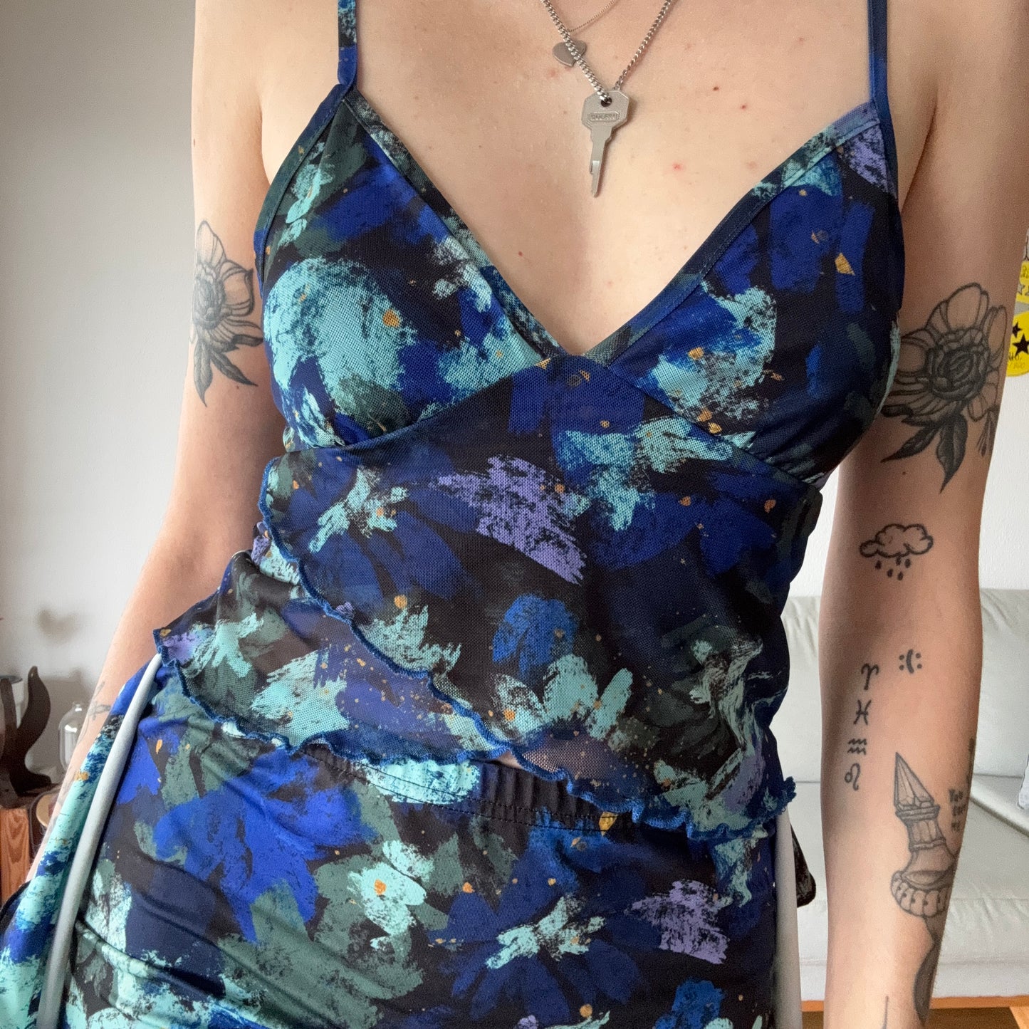 Blue Set (Top and Skirt) | Bern