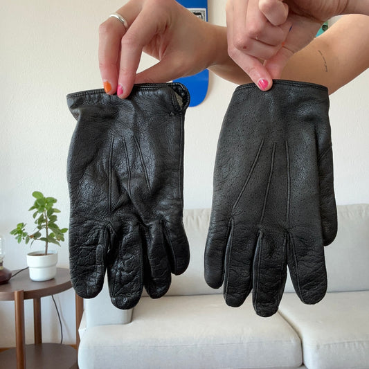 Black Leather Gloves | Bern