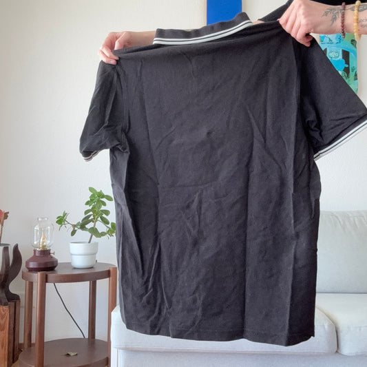 Schwarzes Poloshirt