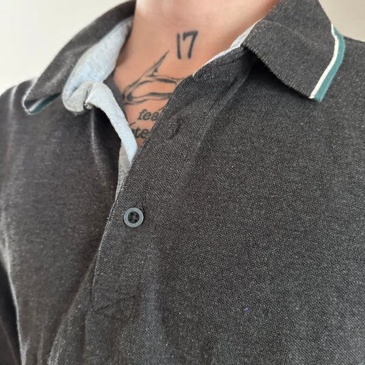 Gray OVS Polo Longsleeve