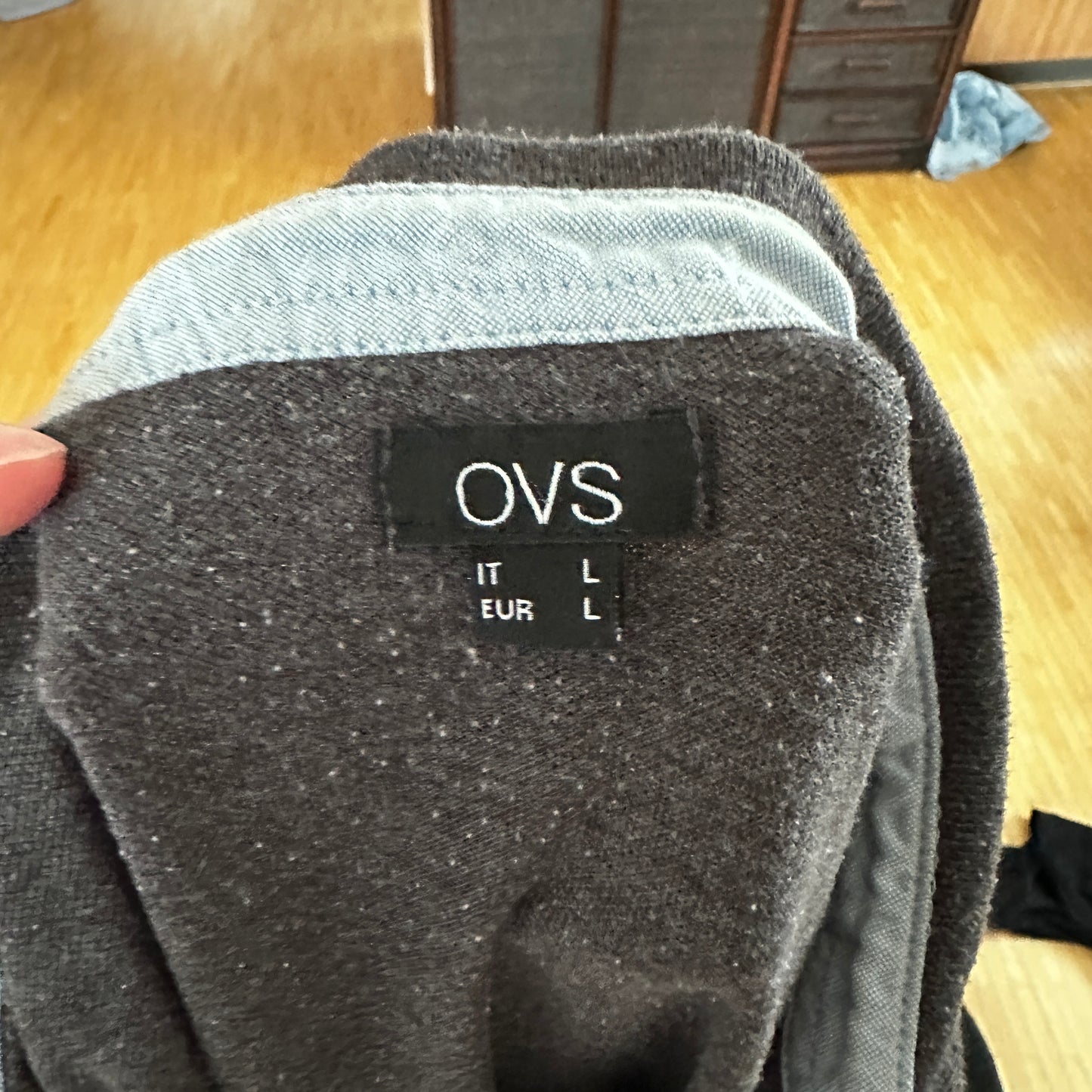 Gray OVS Polo Longsleeve