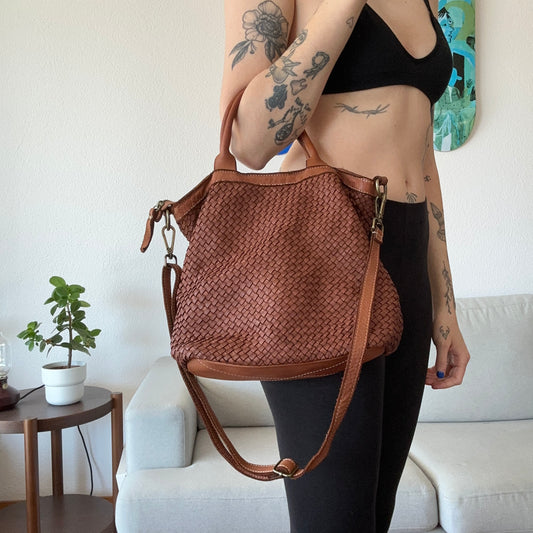 Braune Ledertasche