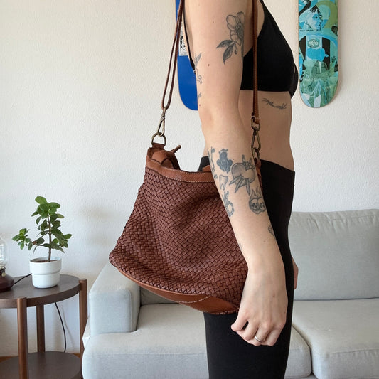 Braune Ledertasche