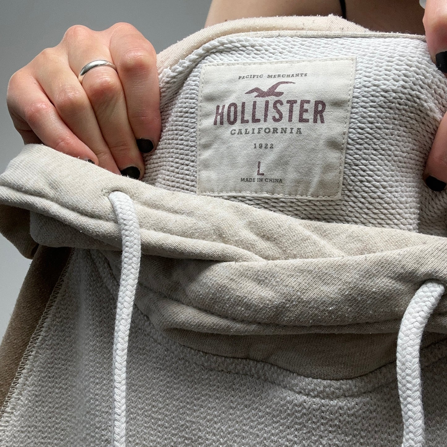 Beige Hollister  Hoodie