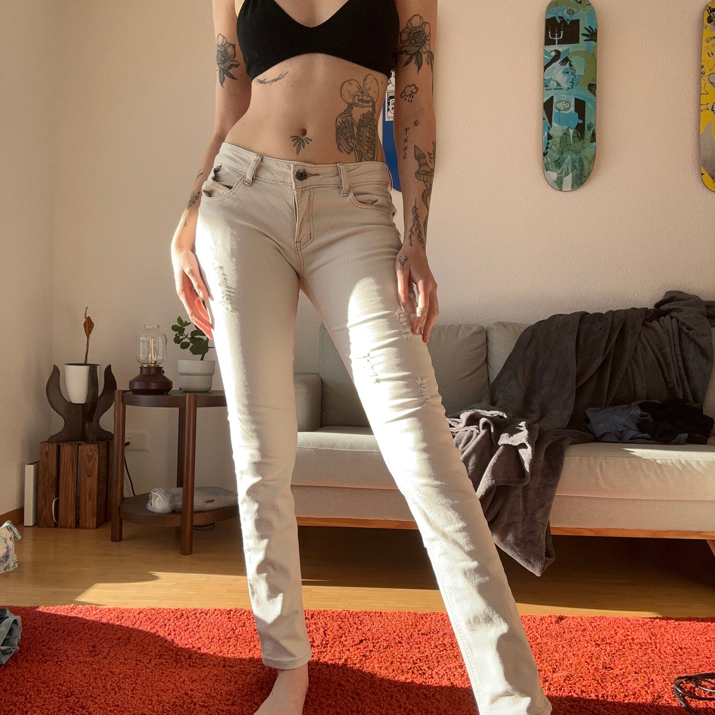 Beige Pants