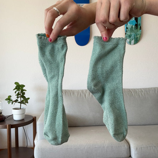 Turquoise Socks with glitter | Bern