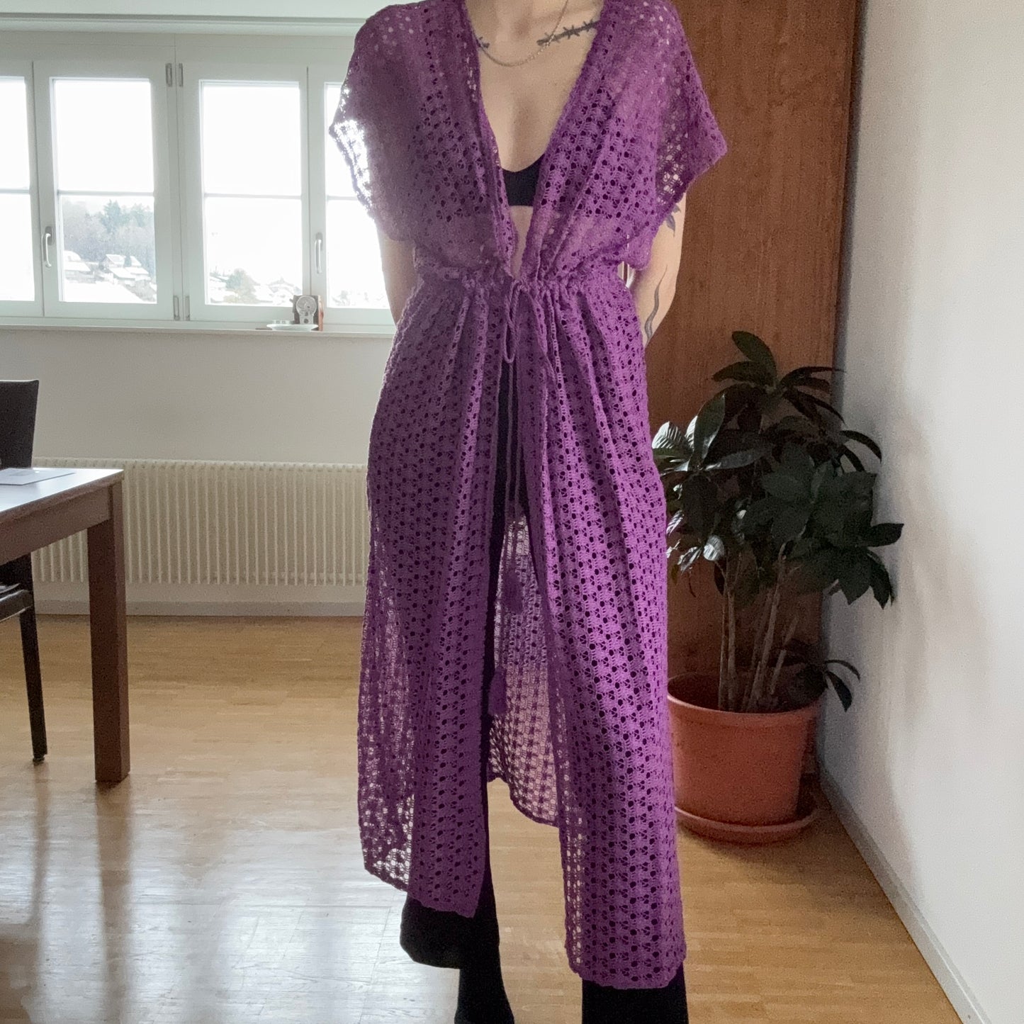 Purple Cardigan | Bern
