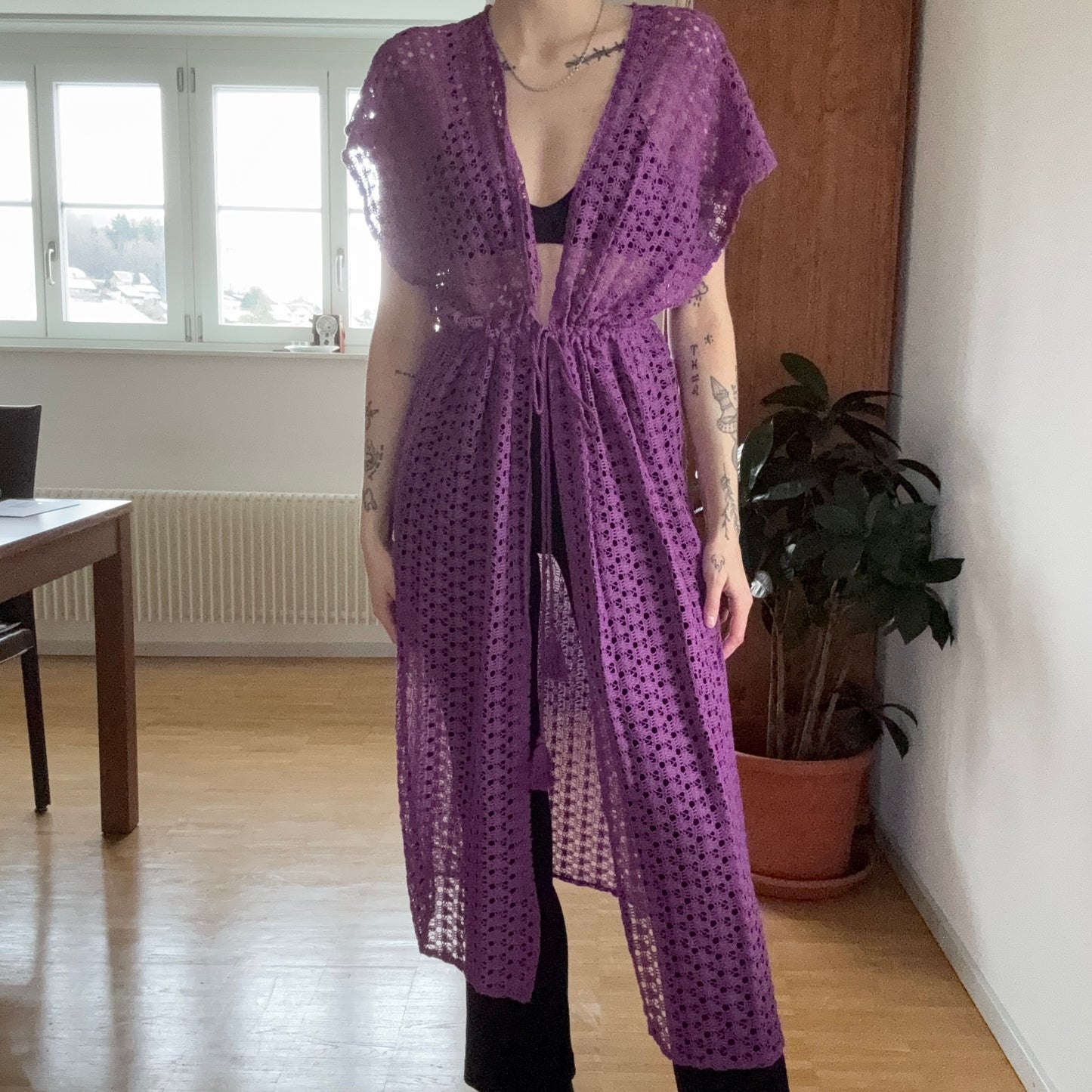Purple Cardigan | Bern