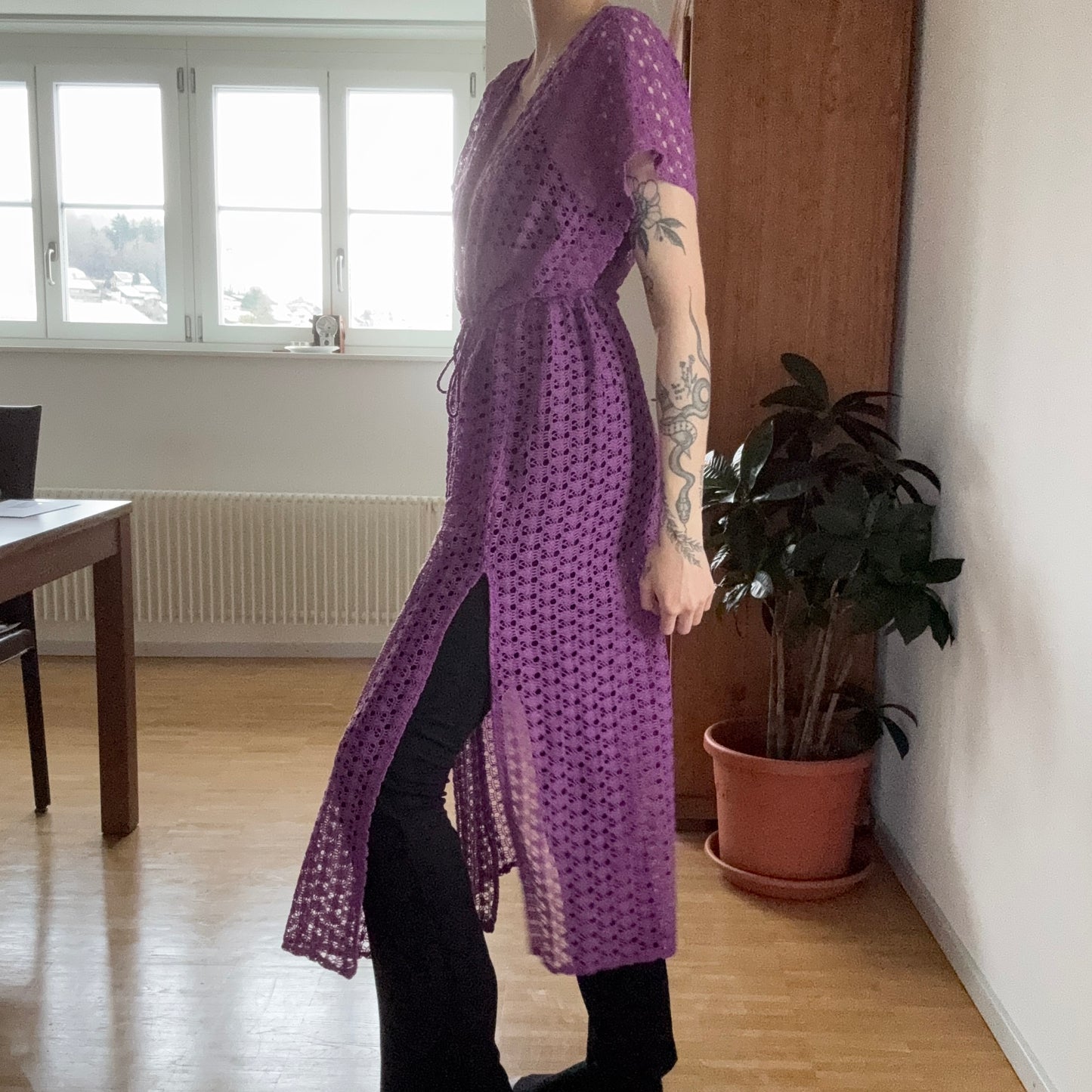 Purple Cardigan | Bern