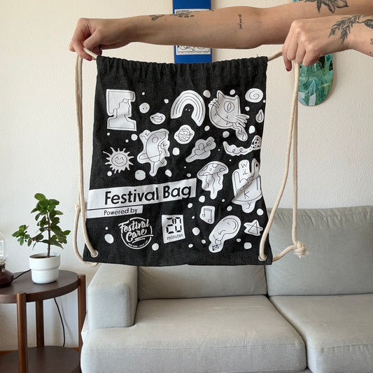 Black Backpack with Pattern | Bern