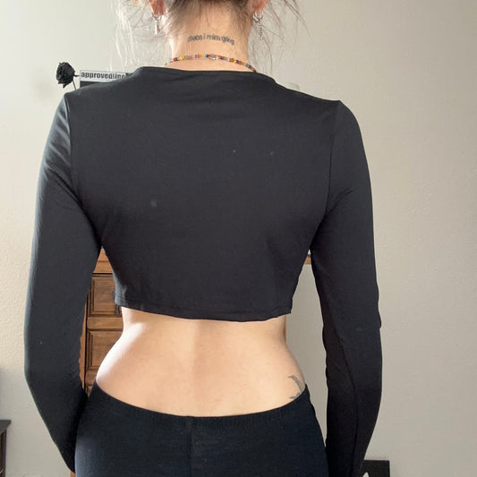 Black cropped Longsleeve | Bern