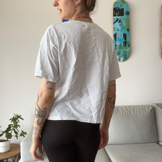 Weißes Champion-Shirt