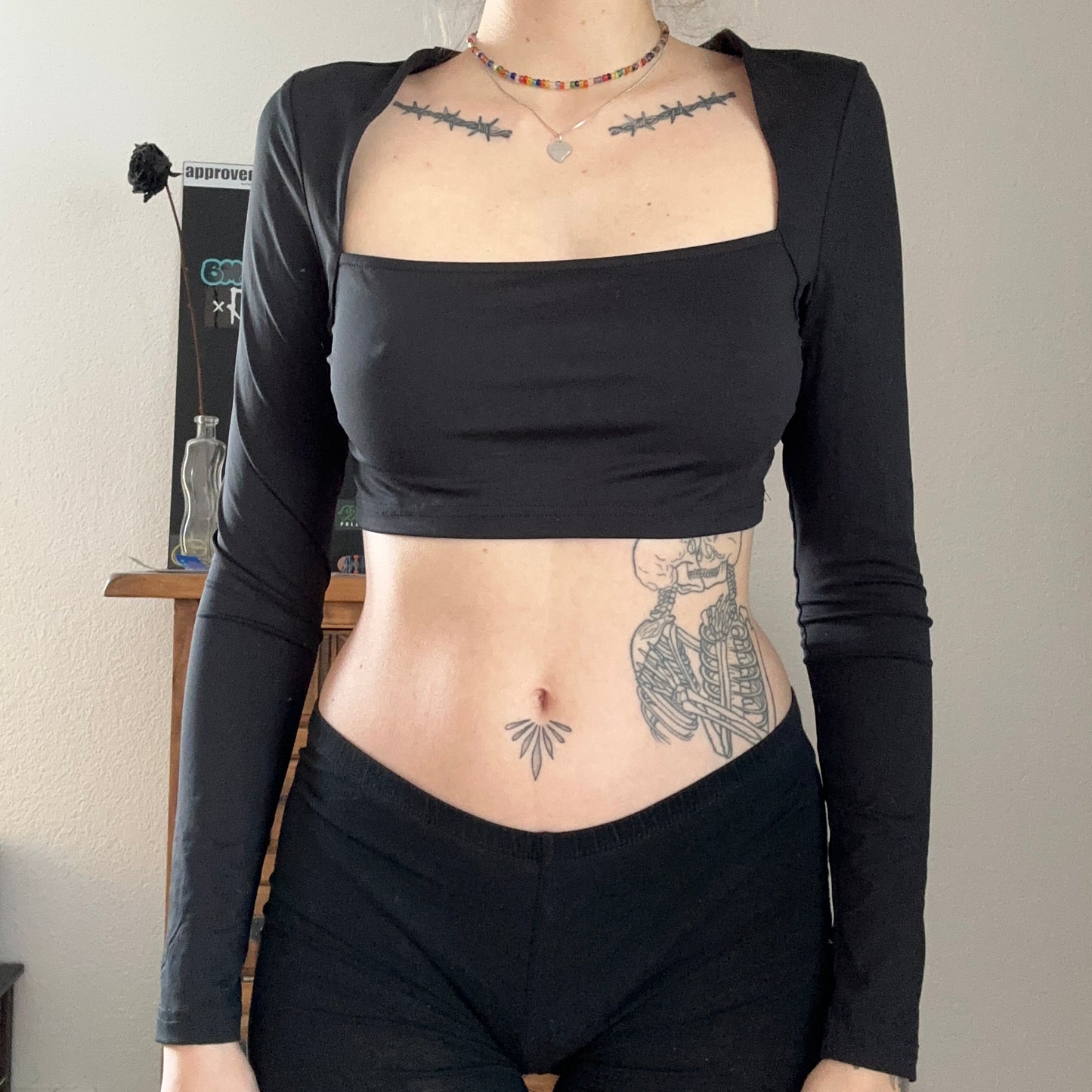 Black cropped Longsleeve | Bern