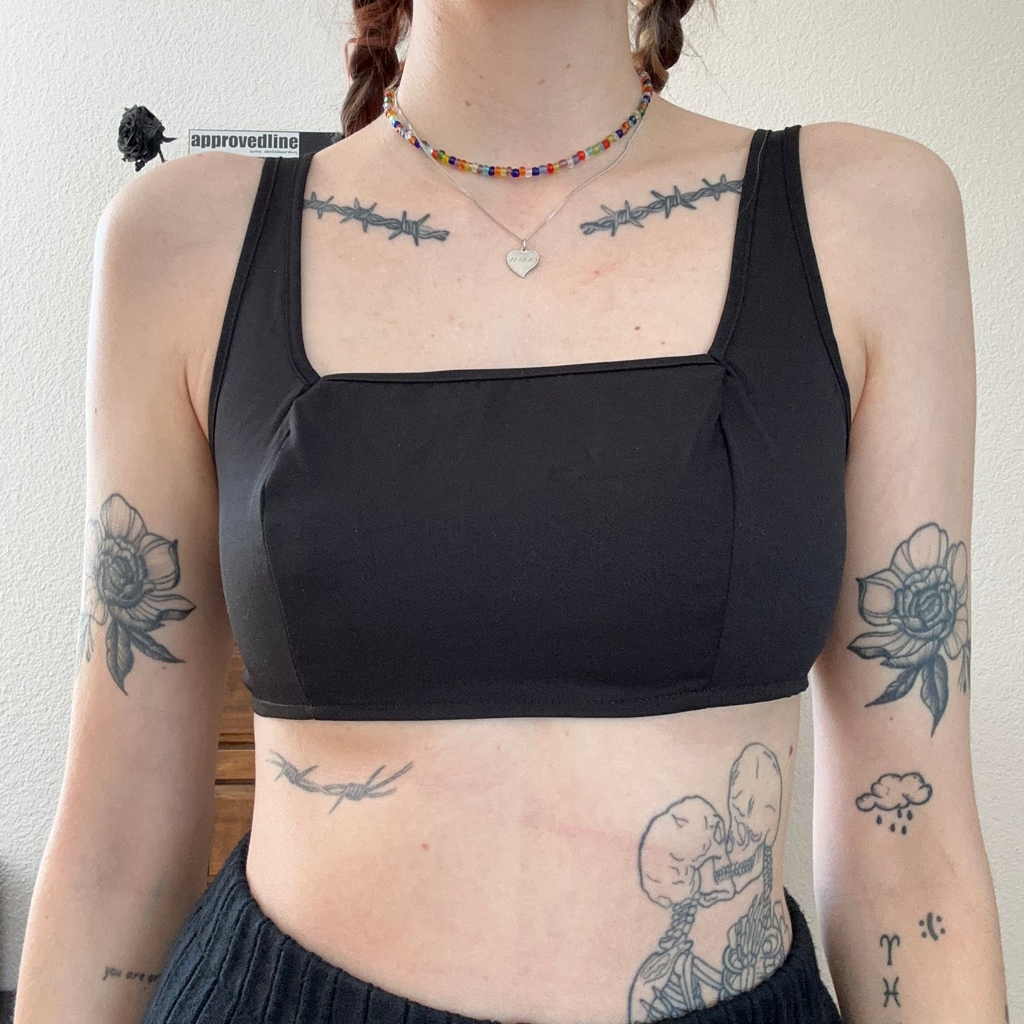 Black cropped Top | Bern