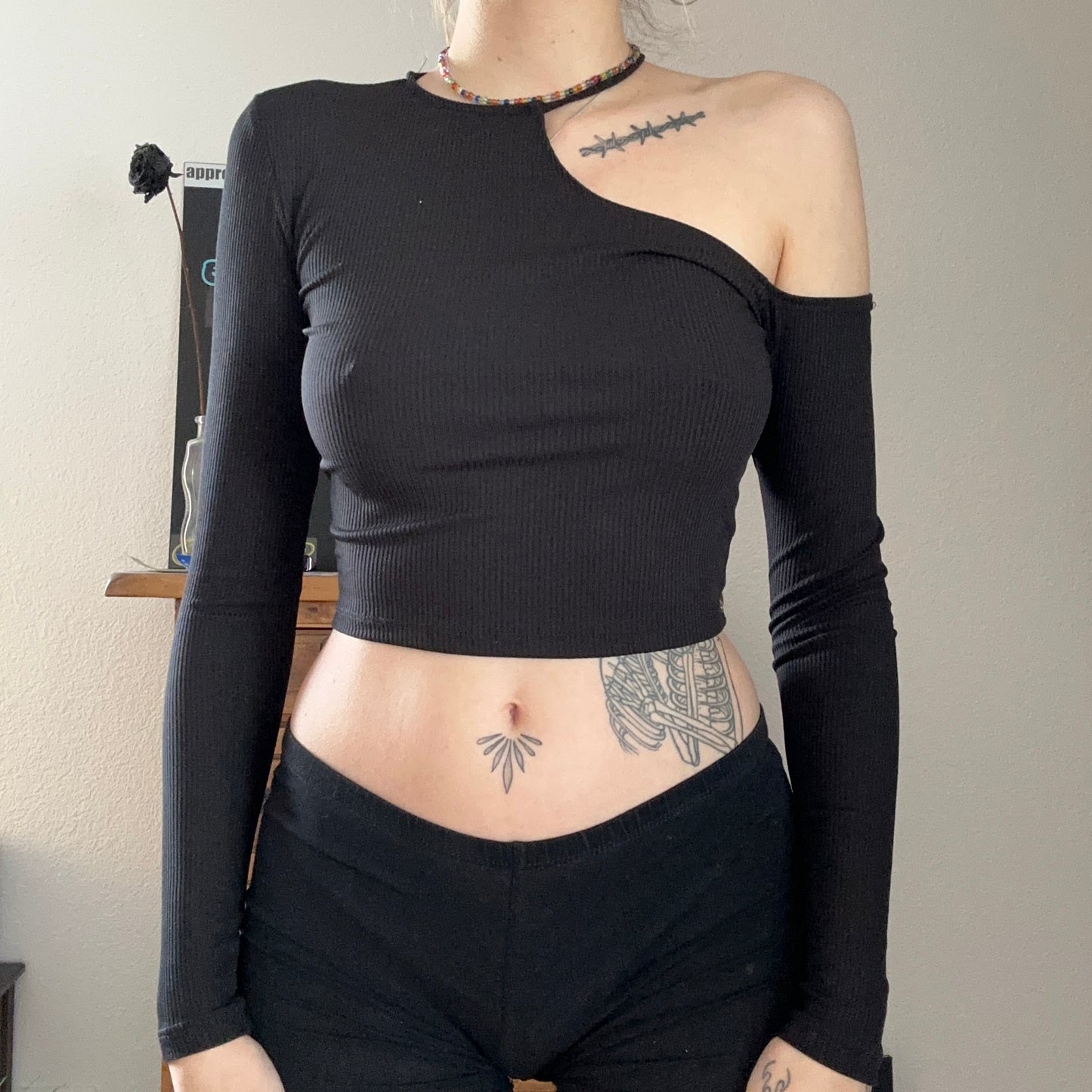 Black cropped Longsleeve | Bern