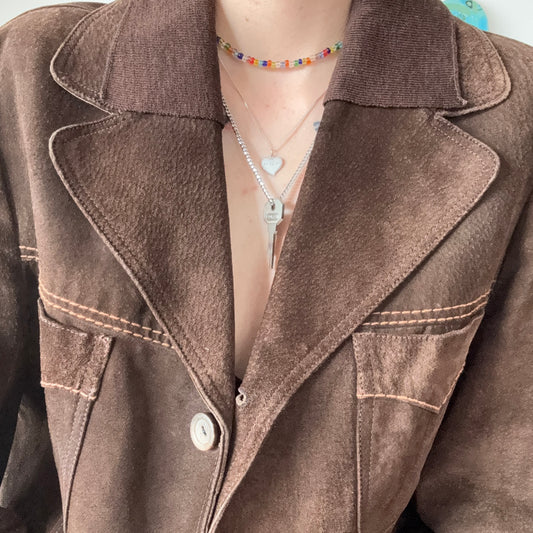 Brown Wild Leather Coat