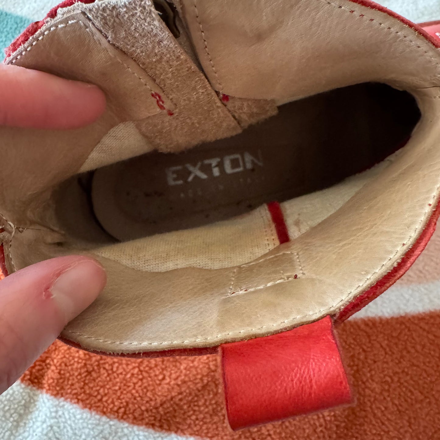 Bottes / chaussures de cowboy rouges