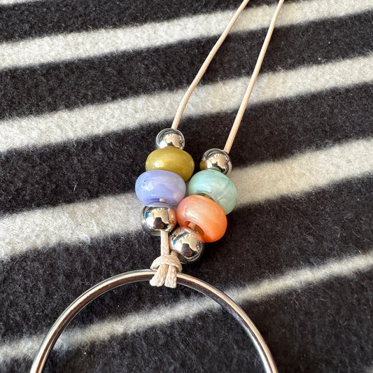 Silver Necklace with pearls