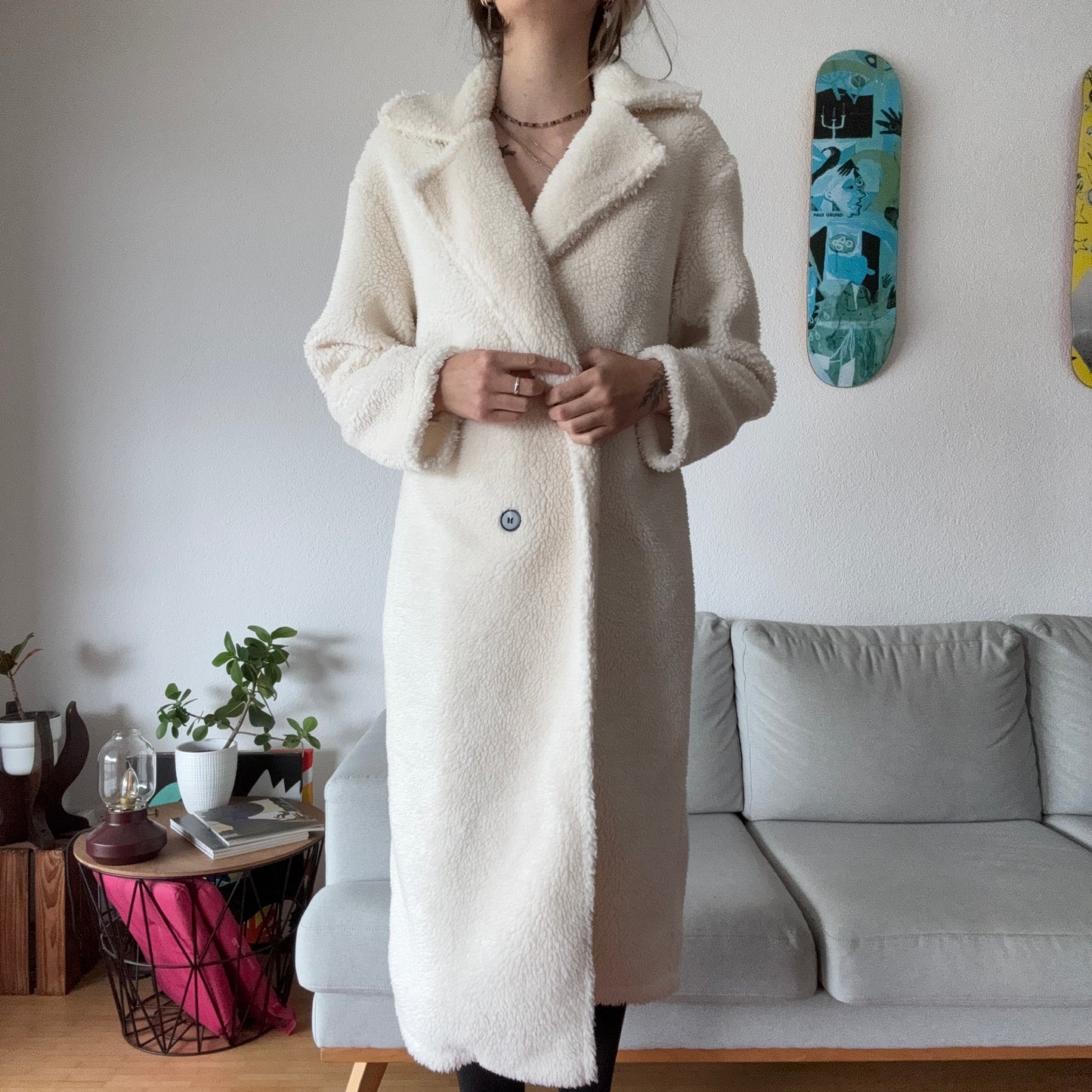 White Fluffy Coat | Bern