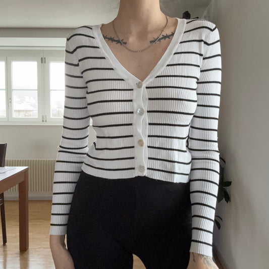 White Jacket with black stripes | Bern