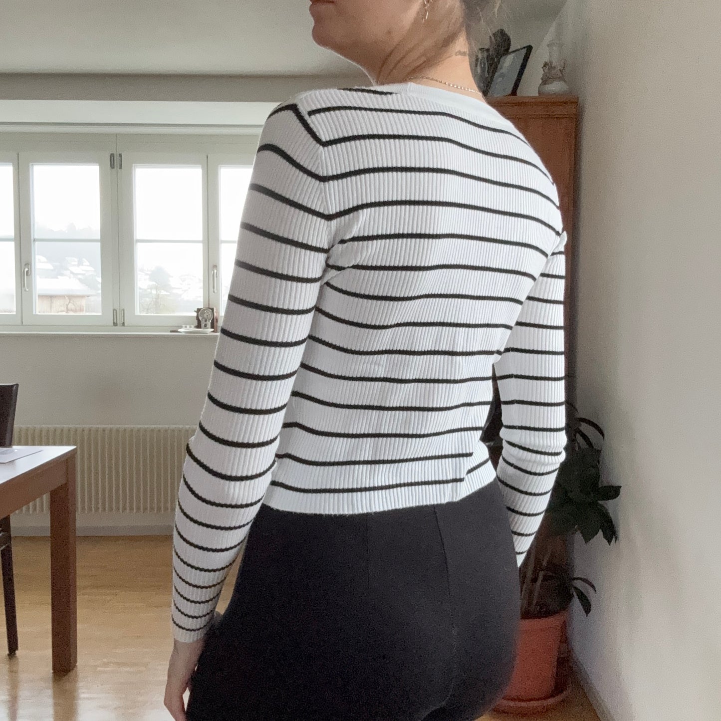 White Jacket with black stripes | Bern