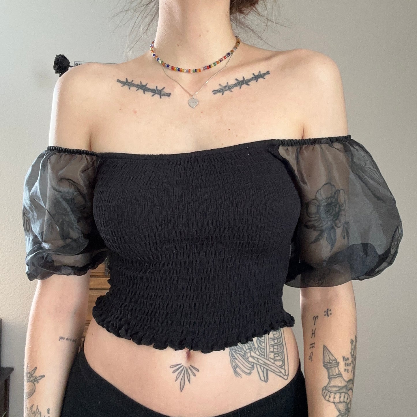 Black cropped Shirt | Bern