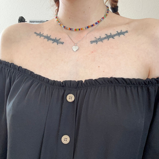 Black offshoulder Blouse | Bern