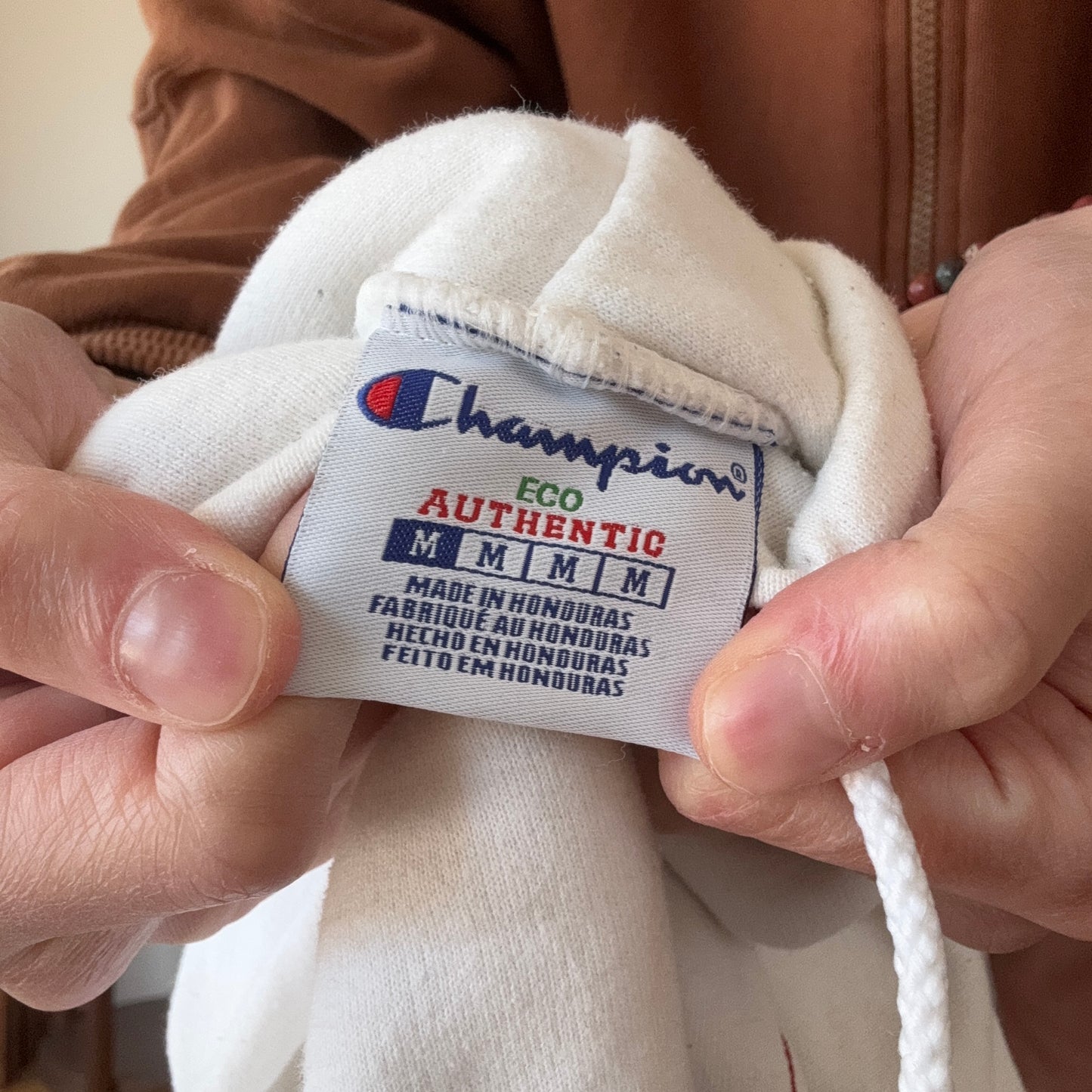 White Champion Hoodie | Bern